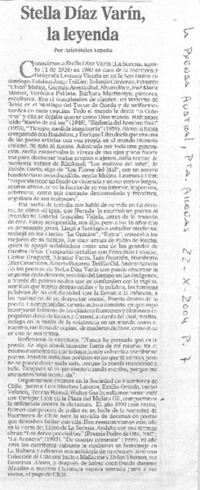Stella Díaz Varín, la leyenda