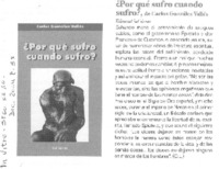 ¿Por qué sufro cuando sufro?