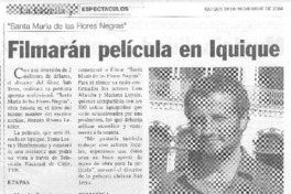 Filmarán película en Iquique