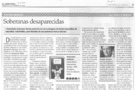 Soberanas desaparecidas