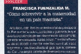 "Cómo sobrevivir a la maternidad en un país machista"