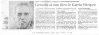 Llevarán al cine libro de García Márquez