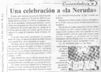 Una celebraciòn a "la Neruda"