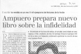 ampuero prepara nuevo libro sobre la infidelidad