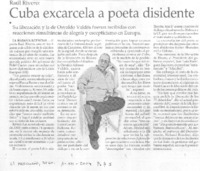 Cuba excarcela a poeta disidente