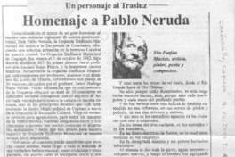 Homenaje a Pablo Neruda