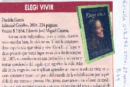 Elegí vivir