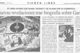 Nuevas revelaciones trae biografía sobre Gardel