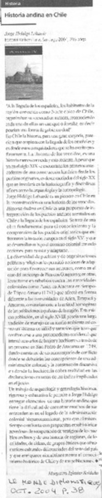 Historia andina en Chile