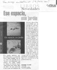 Ese espacio, ese jardín