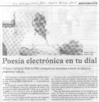 Poesía electrónica en tu dial