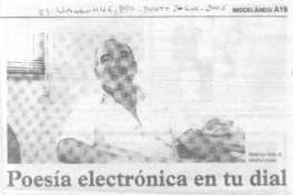 Poesía electrónica en tu dial