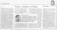 Negro, caliente y amargo