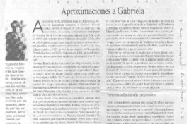 Aproximacones a Gabriela.