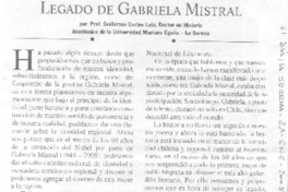 Legado de Gabriela Mistral