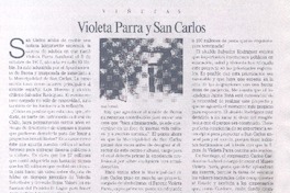 Violeta Parra y San Carlos