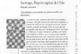 Santiago, Región capital de Chile