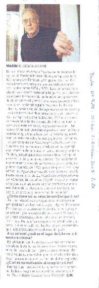 Marín rescata a Lihn (entrevistas)