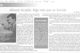 Alfonso Alcalde, algo más que un suicida