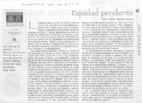 Equidad pendiente