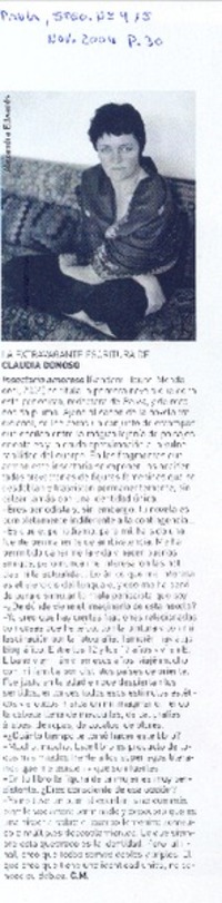 La extravagante escritura de Claudia Donoso