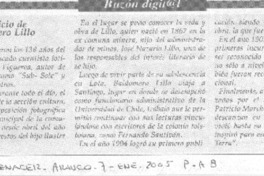 Natalicio de B. Lillo