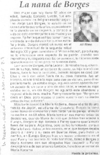 La nana de Borges