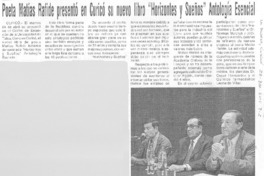 Poeta Matías Rafide presentó en Curicó su nuevo libro "Horizontes y sueños", antología esencial