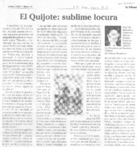 El Quijote: sublime locura
