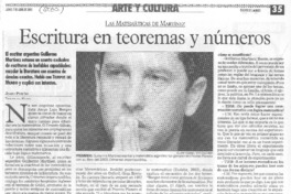 Escritura en teoremas y números