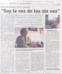 "Soy la voz de los sin voz"