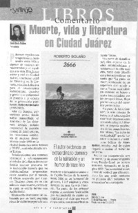 Muerte, vida y literatura en Ciudad Juárez