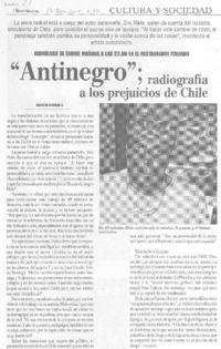 "Antinegro", radiografía a los prejuicios de Chile