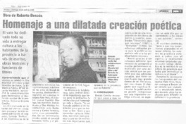 Homenaje a una dilatada creación poética