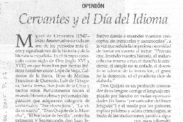 Cervantes y el día del idioma