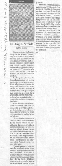 El Origen perdido