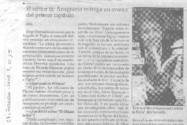 El Editor de Anagrama entrega un avance del primer capítulo (entrevistas)