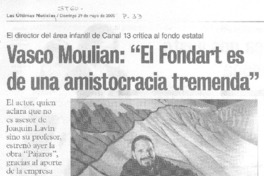 Vasco Mulian: "El Fondart es de una amistocracia tremenda"