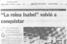 "La Reina Isabel" volvió a conquistar