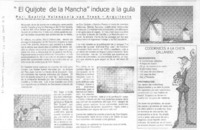 El Quijote de la Mancha induce a la gula