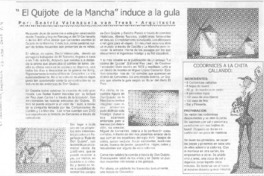 El Quijote de la Mancha induce a la gula