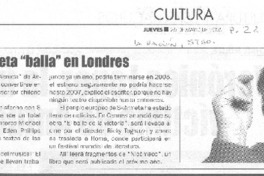 Skármeta "baila" en Londres