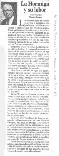 La hormiga y su labor