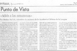 "Adiós a las amazonas"