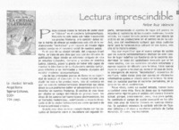 Lectura imprescindible