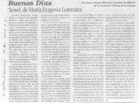 Sewel, de María Eugenia Lorenzini