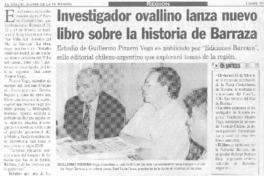 Investigador ovallino lanza nuevo libro sobre la historia de Barraza