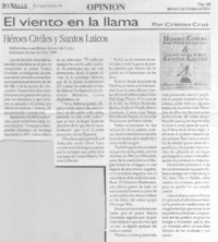 Héroes civiles y santos laicos