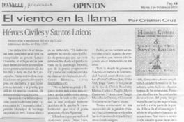 Héroes civiles y santos laicos