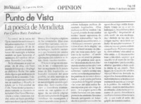 La Poesía de Mendieta.